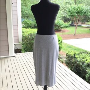 Classic Gray Striped Skirt by Vince Camuto. Cotton with lining for a better fit.
